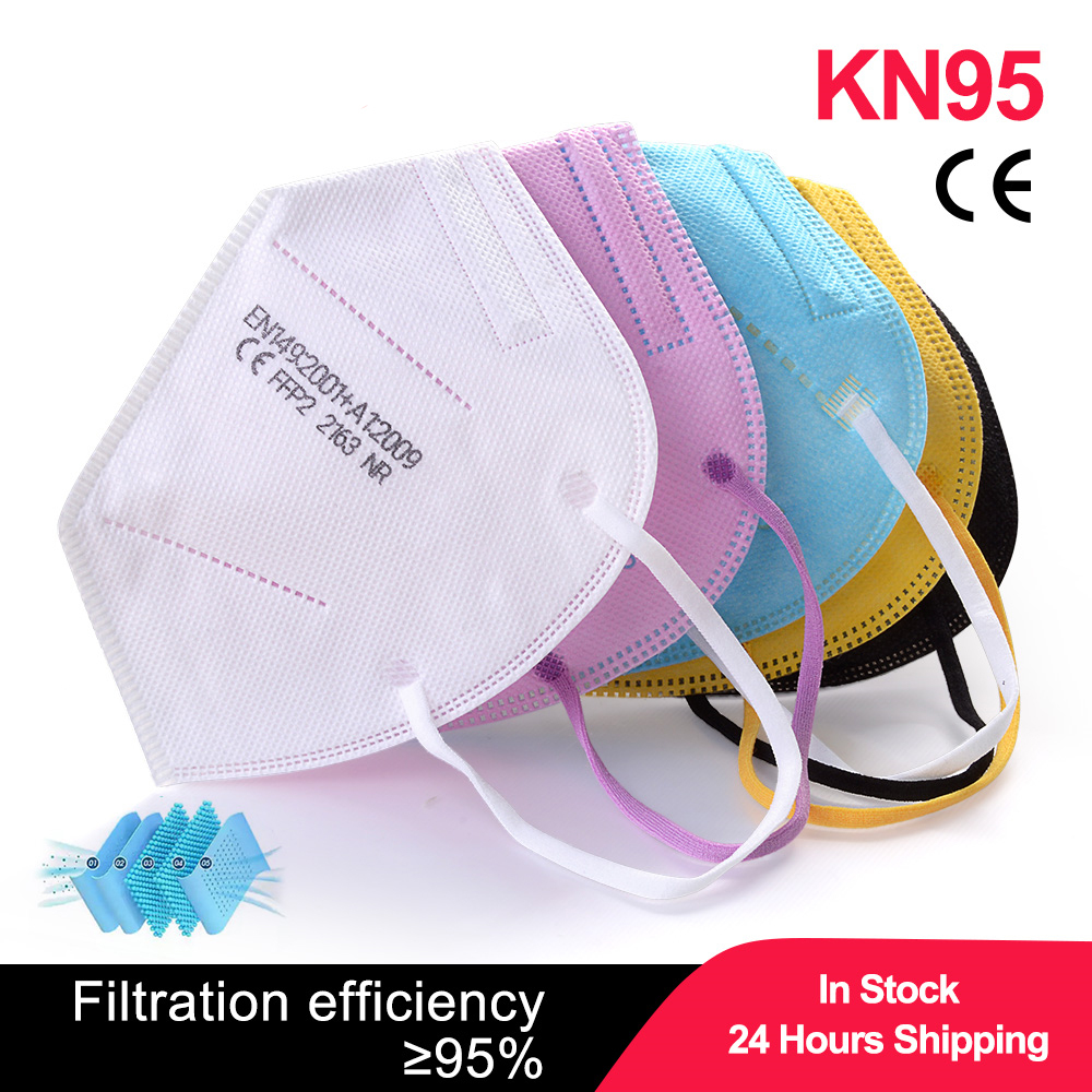 Disposable Surgical Mask - 100 stuks Kinderen Mascarillas FPP2 Zwart