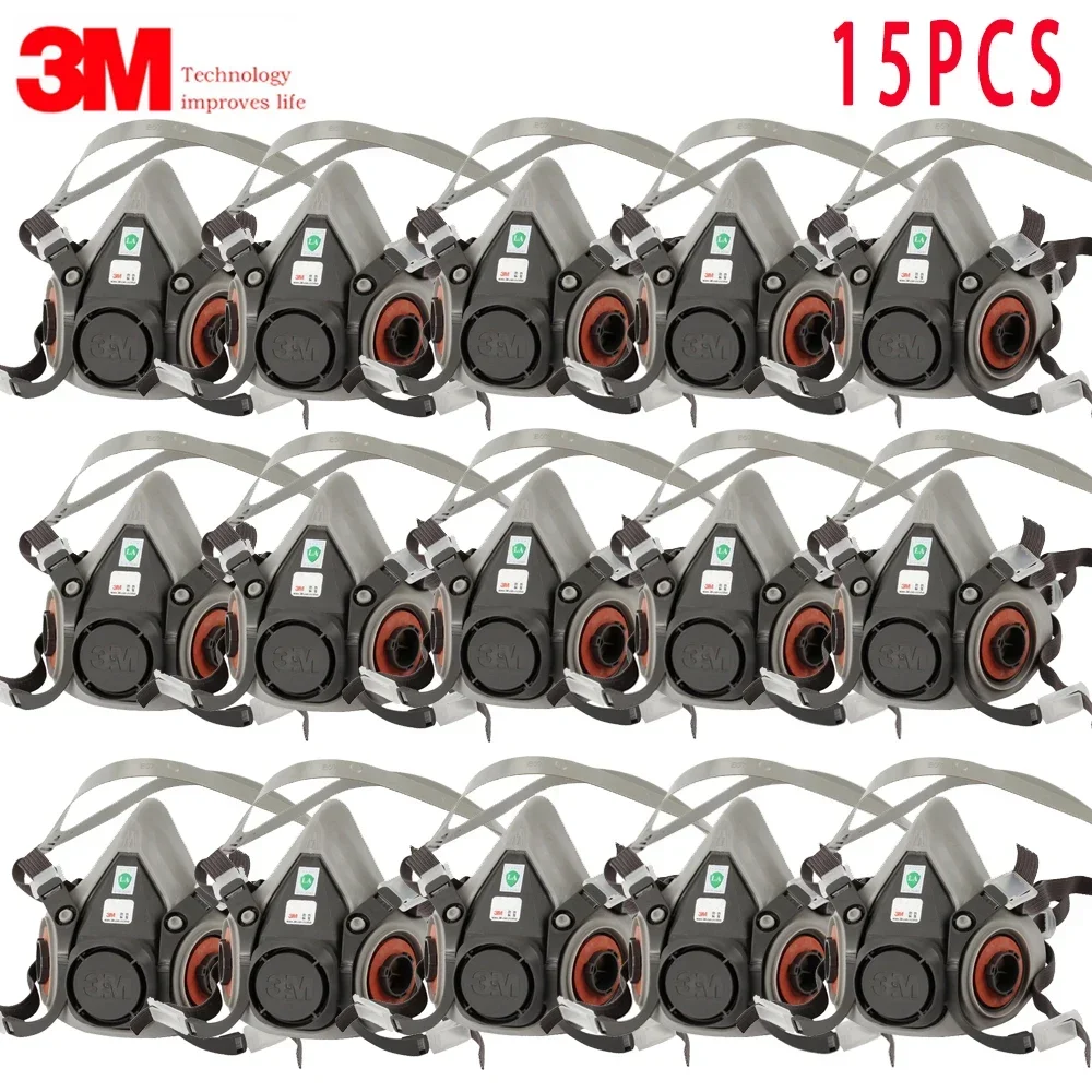 Dust Mask Construction - 15p 3M 6200 gasmasker voor spuitverfdecoratie