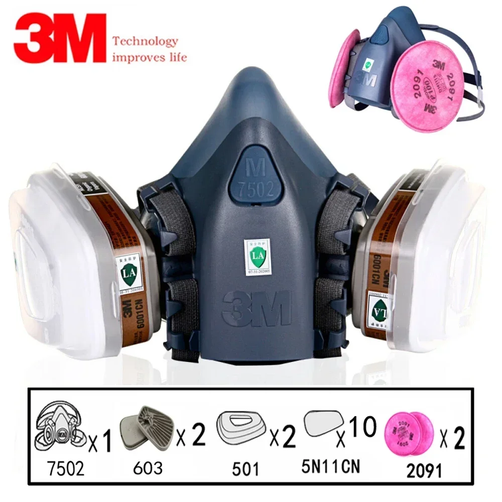 17 in 1 3M 7502 Stofgasmasker  - Dust Mask Construction recensie en prijs